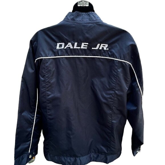 Nascar National Guard Dale Jr 88 Navy Full Zip Windbreaker Jacket Women’s S/M - Picture 8 of 11